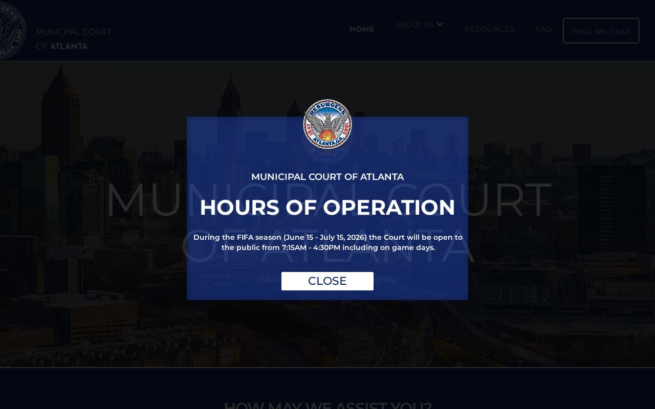 Atlanta criminal history and Municipal Court record services