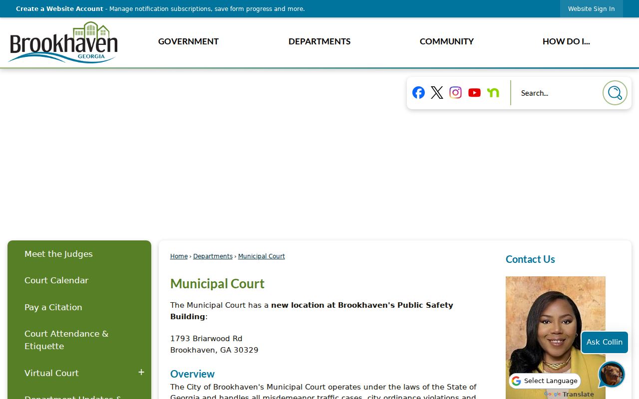 Brookhaven criminal history Municipal Court records