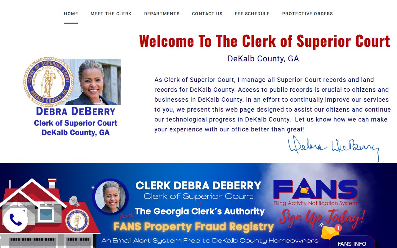 DeKalb County criminal court case access at the Superior Court Clerk