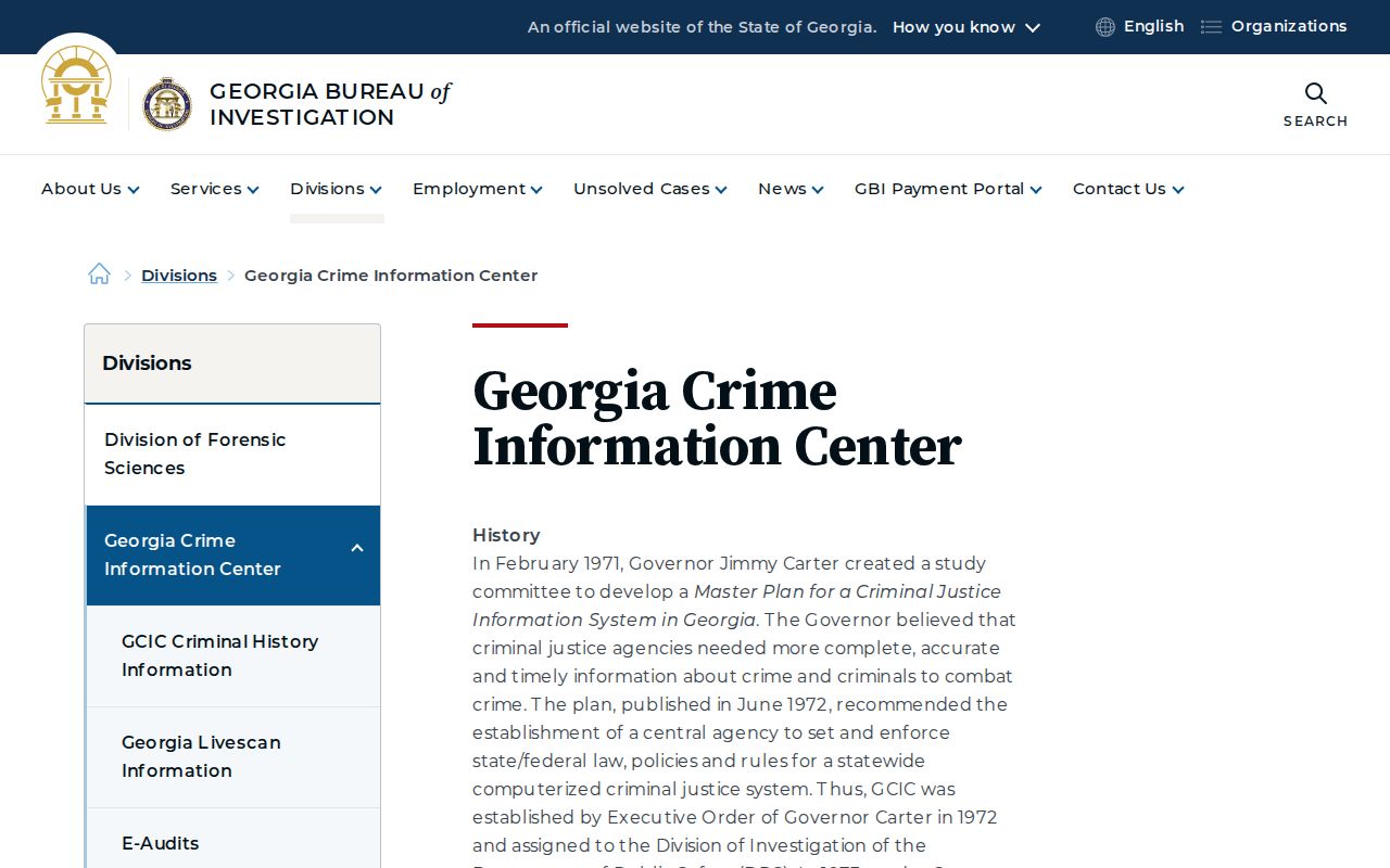 DeKalb County criminal history through Georgia Crime Information Center
